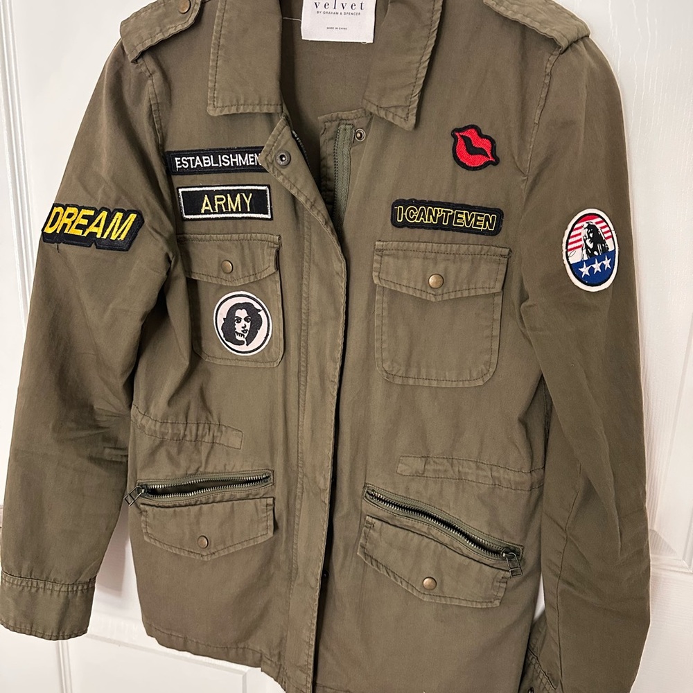 VELVET ARMY STYLE JACKET
